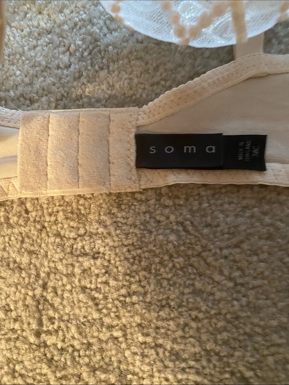 Soma 38C. 3-bra bundle no padding. Underwire - Picture 3 of 8
